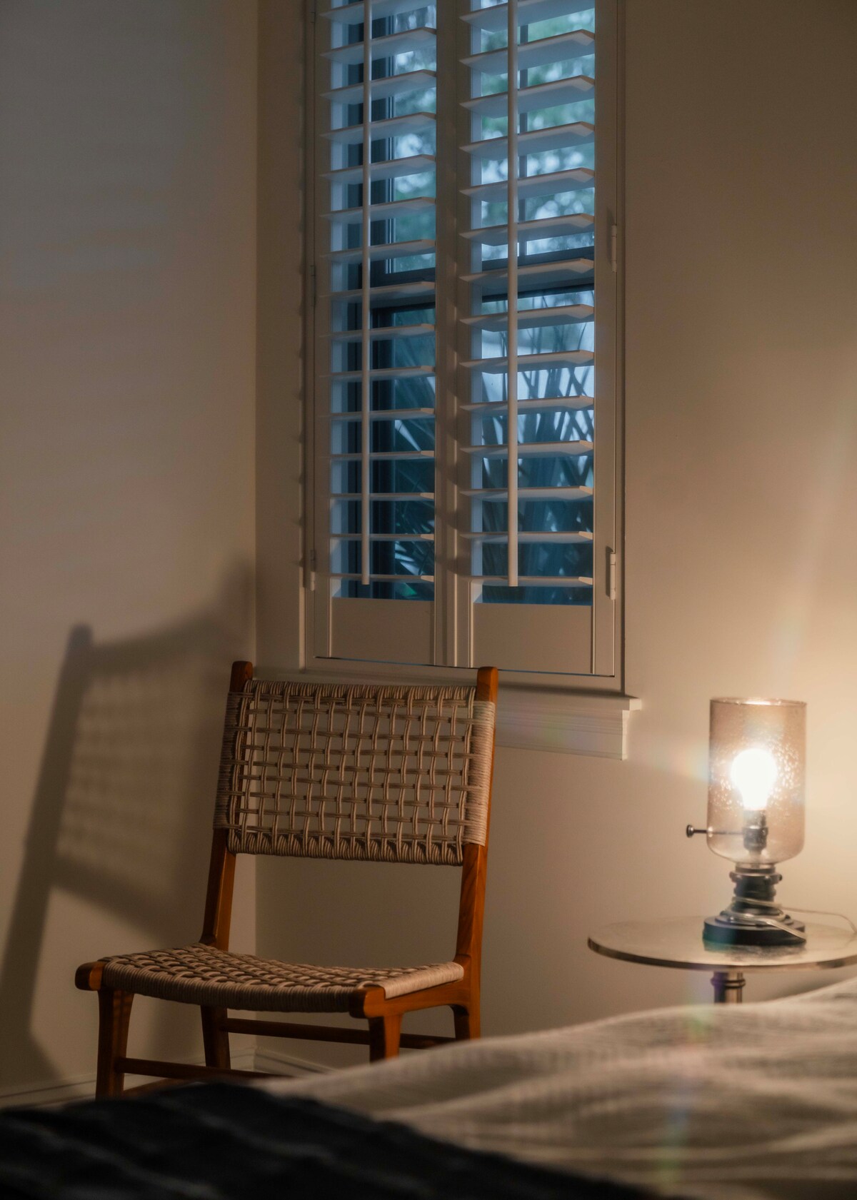 Master bedroom detail and headboard