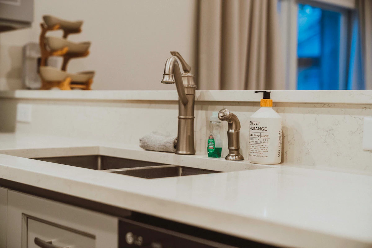Counter view with cooking essentials